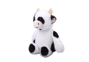 Peluche di mucca bianco nero seduta <span class=keywords><strong>animali</strong></span> di peluche realizzati in tessuto di <span class=keywords><strong>visone</strong></span> ricamato Technics in cotone tre dimensioni per alleviare lo Stress - Product Image 2