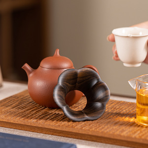Ebony Petal Shaped <b>Tea</b> <b>Set</b> Irregular Form For Kung Fu <b>Tea</b> Ceremony Accessories Afternoon <b>Tea</b> Use - Product Image 4