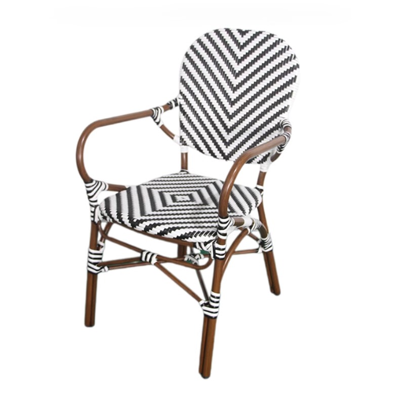 Light gray rattan chair style 28