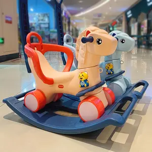 High-end Technology Manufacturing Quality Assurance Plastic Rocking Skyrocking Horse Toys For Indoor Baby Animal Riding Toy