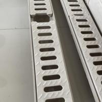 Gouttières en fibre de verre FRP SMC de haute qualité, canal de drainage des eaux pluviales personnalisé, surface lisse pour une utilisation en extérieur et en intérieur, découpe et pliage