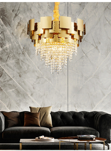 Trung Quốc Nhà máy Đèn Chùm Pha Lê Trần sang trọng ing Trần thủy tinh ánh sáng mặt dây chuyền ở mức giá tốt - Product Image 4