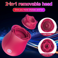 Sexspielzeug Rosen-Dildo Vibrator 10 Saug- und Vibrationsmodi Klitoris-Nippel-Rosen-Sauger Klitoris-G-Punkt-Vibratoren für Frauen Paare