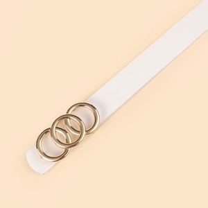 Damenmode Kuh druck Kunstleder gürtel Brauner Druck Dünner Gürtel Gold Metalls chnalle Weiß Braun Kuh druck Gürtel Breite 2,3 cm - Product Image 6