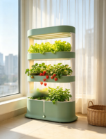 Verticale Aeroponische Kweektoren Smart LED Hydroponisch Kweeksysteem Binnenhuis Automatisch Bodemloos Verticaal Boerderij Tuinset