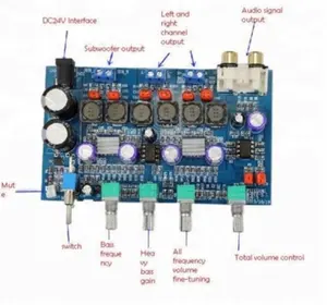 Subwoofer 2.1 Digital Amplifier Board Subwoofer AMP TPA3116D2 50W+50W+100W For 12v 24v Car