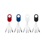 Bon marché, vente en gros, logo publicitaire personnalisé, câble 3 en 1 et 4 en 1, porte-clés USB, chargeur, câble de chargement pour cadeau promotionnel