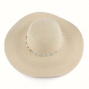Nuevo Sombrero de Sol de Papel con Visera Ancha para Mujer, para Pesca al Aire Libre, Vacaciones, Viajes, Playa - Product Image 4