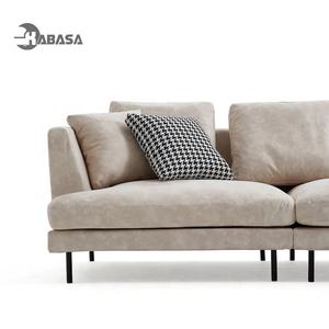 Ensemble de canapés de salon pour maison modernes meubles en lin blanc plume crème beige canapés d'angle modulaires en forme de L canapé sectionnel - Product Image 3