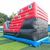 Structure de jeu gonflable commerciale en PVC pour enfants, toboggan pirate pour extérieur