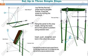 Bảng Điều Khiển Bằng Nhôm Prop Đầu Tước Củng Cố Ván Khuôn Hệ Thống Cho Bê Tông Xây Dựng - Product Image 3