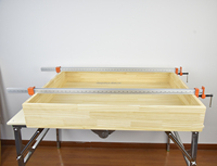 48 inci DIY Adjustable Aluminium Sash Clamp Bar 330 Lbs batas beban metrik sistem pengukuran untuk pertukangan