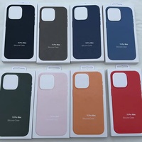 1:1 étui de téléphone magnétique d'origine étui de téléphone magnétique en Silicone antichoc pour Iphone 15 14 13 12 couverture de téléphone