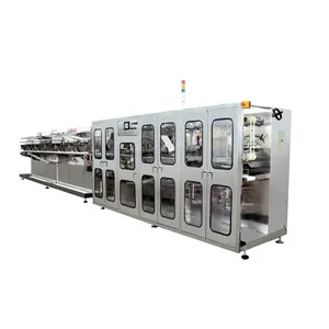 Machine automatique de fabrication de lingettes humides pour bébé, 120 pièces, ligne de production de paquets