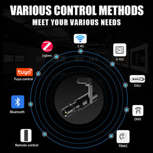 Moderner Fokus Cob Rail LED-Licht projektor 220V PVC-Körper Zoo mable Shape able Cut für Museum Art Gallery Paintings 3-Draht-Schiene - Product Image 6