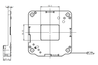 Modules de caméra thermique 384x288 & 640x512 pixels Type de fenêtre à solénoïde avec composants électroniques à obturateur infrarouge