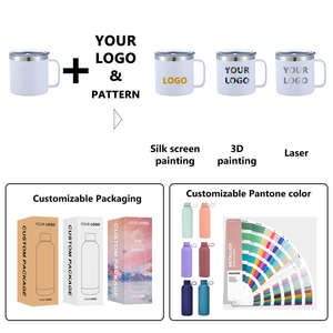 Gobelet de voyage personnalisé en acier inoxydable de 14 oz à double paroi avec poignée et couvercle pour le café et la fonction thermos, fabriqué au Vietnam - Product Image 5