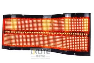 Đèn LED DMX hình sóng 1024 bóng 5050 RGB + 48 bóng 7070 0.5w trắng dải pixel cong đèn strobe chiếu sáng sân khấu - Product Image 6