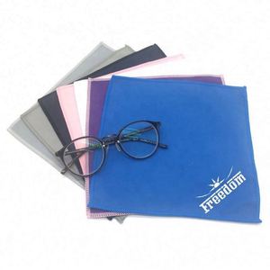 Custom Microfiber Silver Glasses Polishing Cloth with logo Printed - Product Image 2