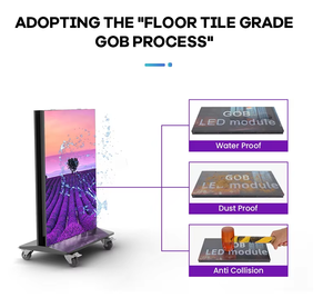 Faltbares Indoor GOB P2.5 Tragbares LED-Poster-Display 640*1920mm 4K Auflösung Freistehende Digitale Beschilderung Banner - Product Image 3