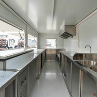 Cuisine mobile professionnelle 5m/16,4ft, camion de restauration en acier inoxydable pour tacos, bonbons, gaufres, certifié VIN