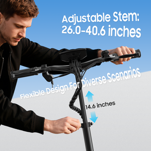 Electric Scooter Adults 10" Tires 1000W Brushless Motor <b>Top</b> Speed 28 MPH 28 Miles Max Range Smart APP Max 330lbs <b>Load</b> 52.4in - Product Image 6