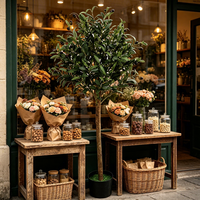 Nouvelle Conception Décoration de Mariage Arbre d'Olivier Artificiel Vert Plante d'Olivier Artificielle Centre Commercial Magasin Maison Bureau Arrangements Floraux