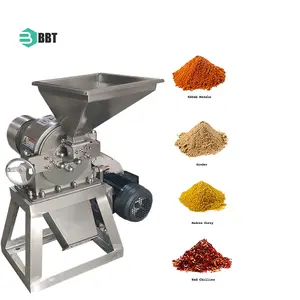 Moinho de farinha de aço inoxidável para moagem de especiarias, máquina de moer pimenta preta para a indústria
