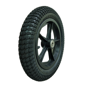 Ruedas de Bicicleta y Carrito de Jardín de Alta Calidad, de Espuma de PU Sólida de <span class=keywords><strong>12</strong></span> Pulgadas, Llanta de Acero, Ancho de Banda de Rodadura de 47 mm, Rodamiento <span class=keywords><strong>12</strong></span>/16, Diámetro de 295 mm - Product Image 5
