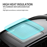 Film de protection panoramique pour toit ouvrant en TPU, anti-UV, anti-chaleur, accessoire automobile tout-en-un, protection intégrale, vente chaude