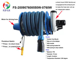 Système d'extraction d'air de garage motorisé automatique FS en acier pour atelier, équipement de véhicule, accessoires automobiles - Product Image 2