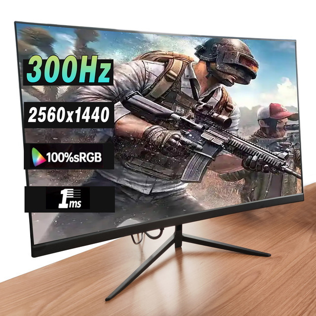 Good Price Curved Desktop Computer Gaming Screen Monitors 32 34 Inch FHD IPS Lcd Monitor  300/180/165/100hz 24/27/32 Inch 2K/4K