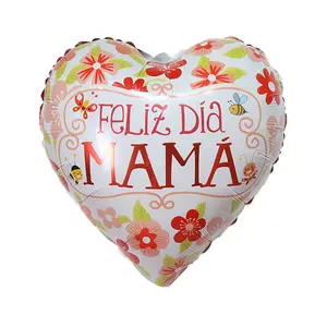 День матери, тематический 10-дюймовый 18-дюймовый испанский воздушный шар в форме сердца