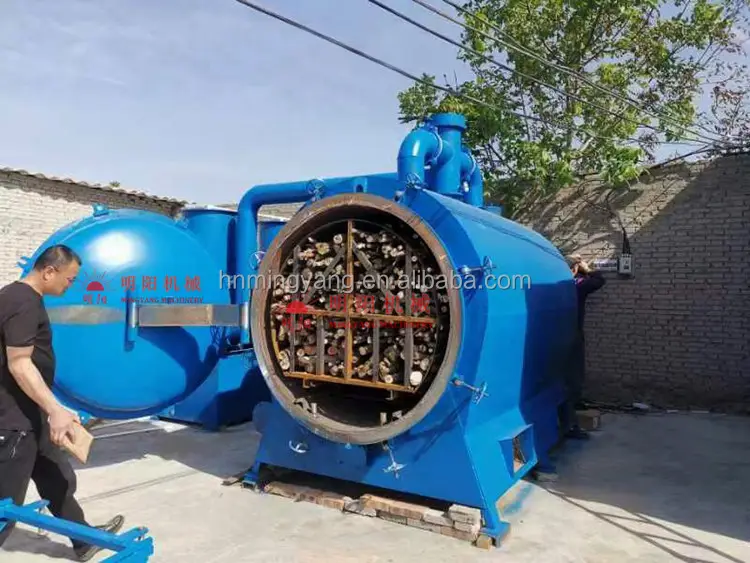 Made In China Hot Sale Bamboo Wood Continuous Charcoal Carbonization Furnace Plant