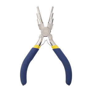 Alicates de joyería en forma de U de Xinrui Hardware, aleación de hierro-níquel para manualidades, mango azul y amarillo - Product Image 1