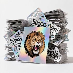 UV Resist Waterproof Custom <b>Logo</b> Printed Die Cut Vinyl Holographic <b>Stickers</b> Reflective Hologram <b>Sticker</b> Label - Product Image 5