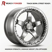 Jantes forgées 5 branches style Beadlock certifiées DOT, PCD ET personnalisés pour Cadillac CTS-V Performance Tuning