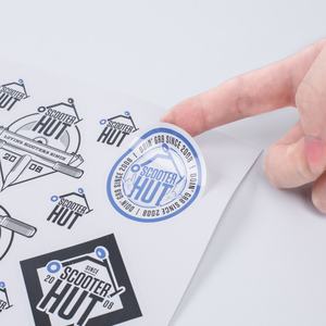 Nuevas Etiquetas Adhesivas de Vinilo Personalizadas para Navidad, Transparentes, Metálicas, en Rollo - Product Image 5