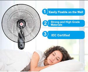 พัดลมติดผนังไฟฟ้า18นิ้ว,ไร้เสียงปลอดภัยสินค้าแฟชั่น - Product Image 6