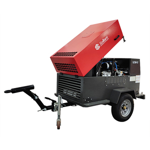 Compresseur d'<span class=keywords><strong>air</strong></span> portable diesel à vis pour la construction, 185CFM 375CFM, pour <span class=keywords><strong>marteau</strong></span>-<span class=keywords><strong>piqueur</strong></span>, démolition de béton et battage de pieux - Product Image 2