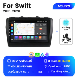 Mekede M6 Pro <span class=keywords><strong>Android</strong></span> 12 QLED Xe Đa Phương Tiện Hệ Thống Âm Thanh Cho Suzuki <span class=keywords><strong>Swift</strong></span> 2016 2020 9Inch - Product Image 4