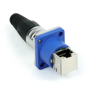 RJ45 Connector in-Line Cable Connector IP67 8p8c Ethernet Connector