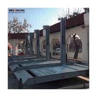 Parkings verticaux 2 ascenseurs extérieurs de stationnement de voiture de double empileur du poteau 3200kg