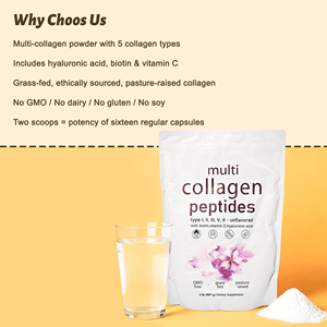 Popüler Özel Üretim Kaynaklı Fabrika Çoklu Kolajen Peptit Tozu GDO'suz <span class=keywords><strong>C</strong></span> Vitamini Tozu Saç, Cilt ve Tırnaklar İçin Kullanılır - Product Image 4