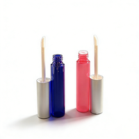 Tube à lèvres vide rond de 6 ml, emballage cosmétique en plastique personnalisé avec logo, tube à gloss