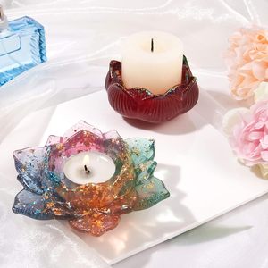 Molde de Resina para Velas con Forma de Flor y Loto 3D, Decoración de Mesa para el Hogar, con Silicona para Moldeo con Resina Epoxi, Herramientas para Pasteles - Product Image 3