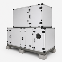Sistema Compacto de Unidad de Manejo de Aire Industrial Apilada con Ventana de Inspección Circular para Ventilación HVAC Comercial