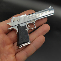 Juego de disparos para niños, juego de entrenamiento, pistola de juguete 1:3, Mini llavero de pistola de aleación, pistola de juguete extraíble personalizada