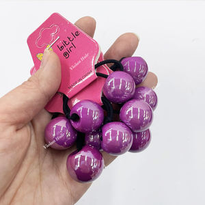 Coleteros JIRIS con Cuentas Grandes y Logotipo Personalizado, Elásticos para Cola de Caballo, con Bola Decorativa, Unisex, para Niñas Pequeñas - Product Image 2