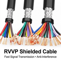 Cable de Alarma de Seguridad de 6 Núcleos Blindado de 0.22mm, Cable RVVP